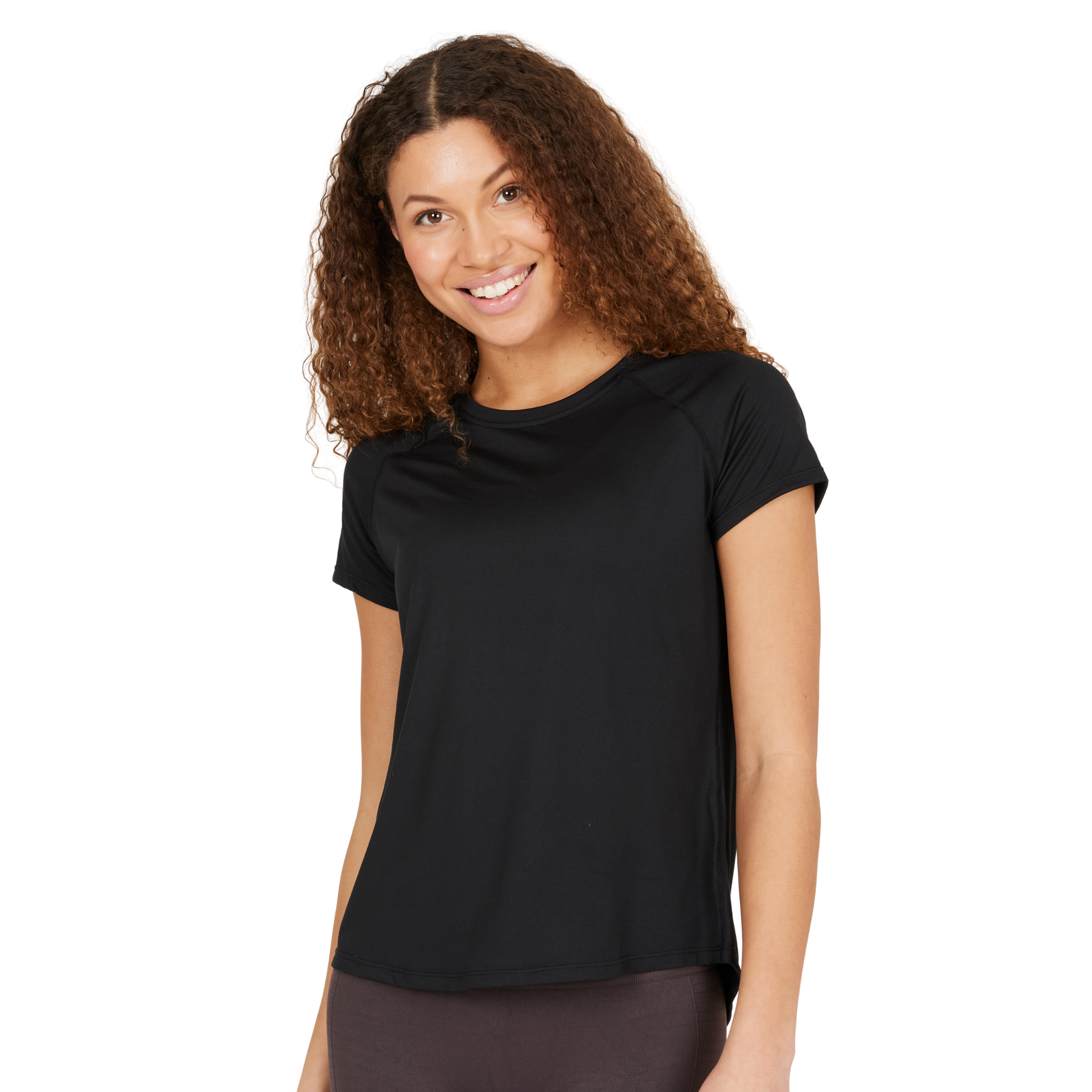 Athlecia Gaina Womens Short Sleeve Tee: Black