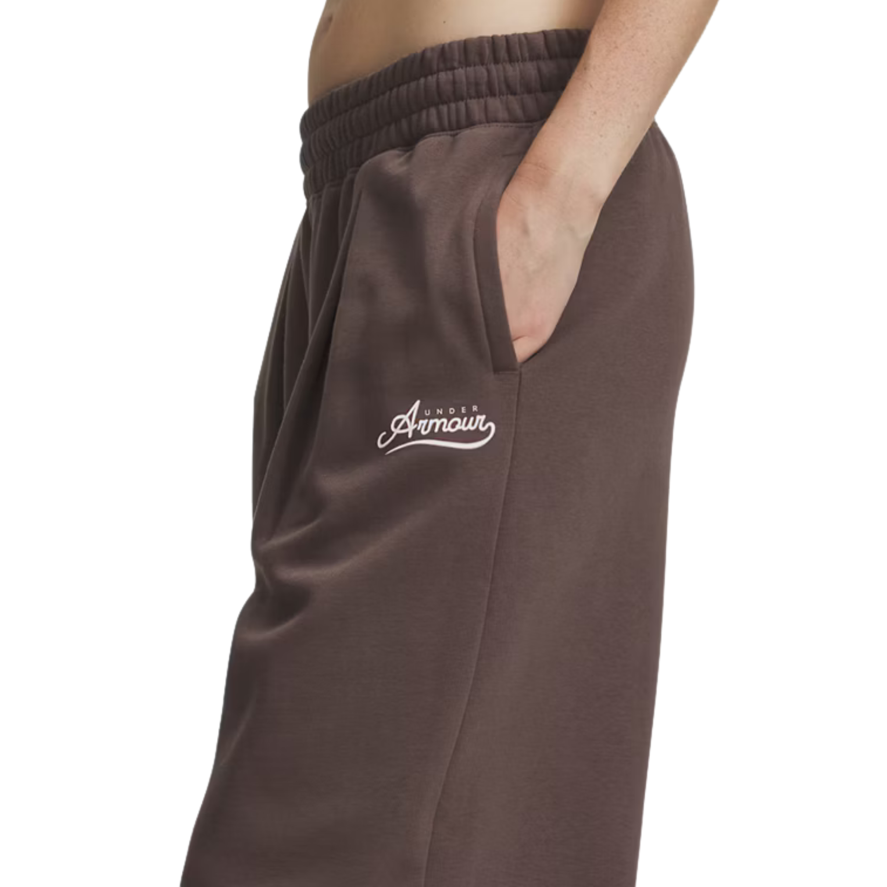 Under Armour Rival Pleated Women's Pants: Peppercorn/Bashful Pink