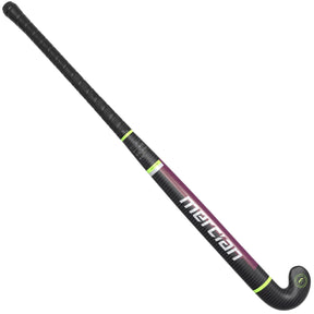 Mercian Elite CF95 Pro Hockey Stick: Carbon/Red Irridescent
