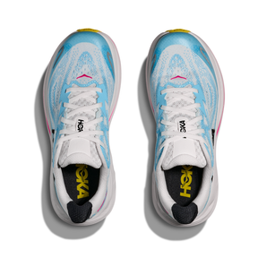 Hoka Clifton 10 Junior Running Shoes: Frost/Soaring Blue