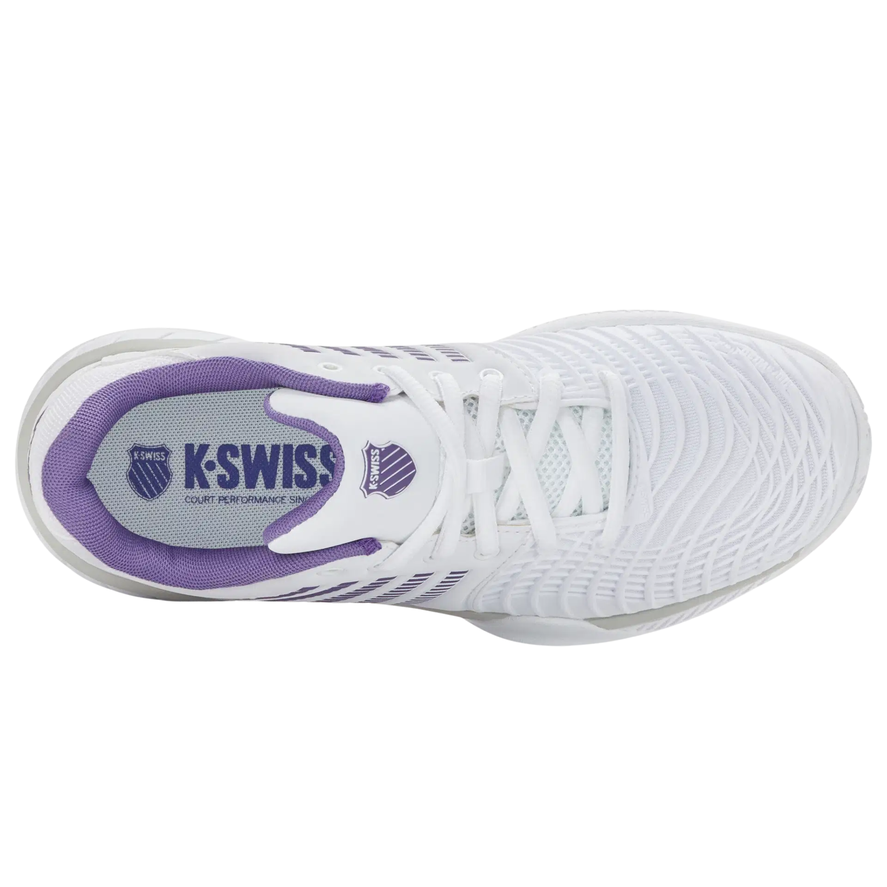 K Swiss Express Light 3 Women's Tennis Shoes: White/Purple Haze