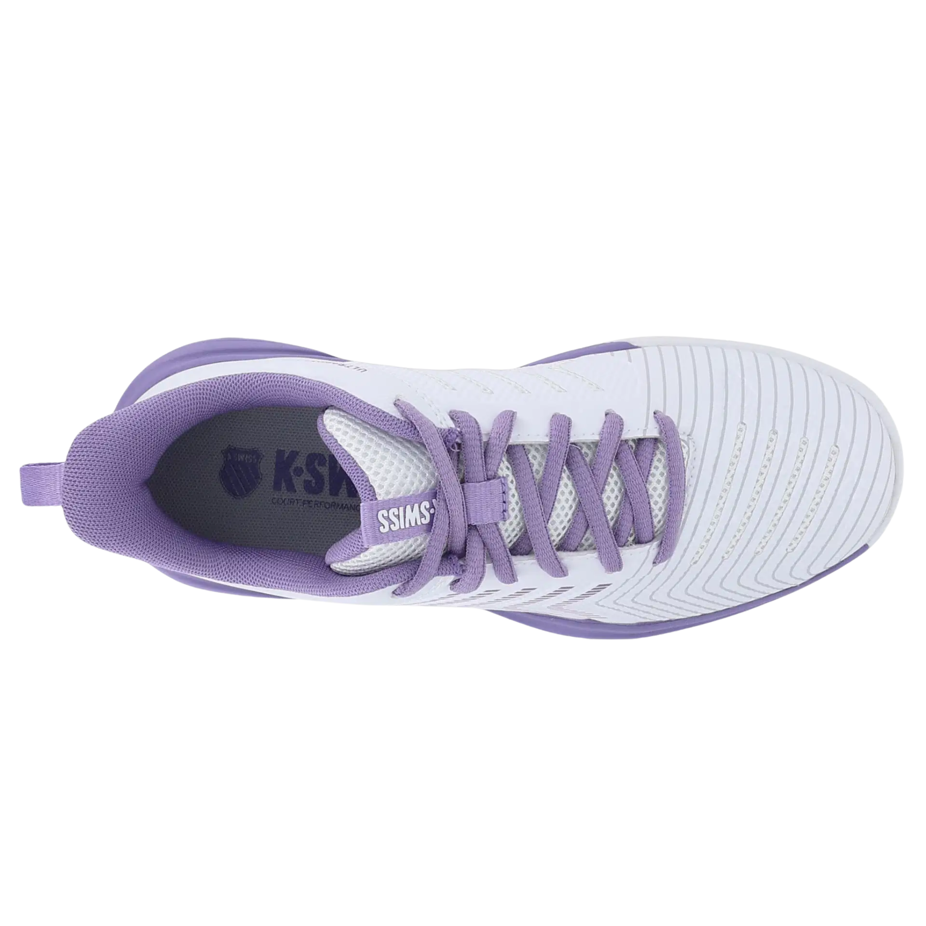 K Swiss Ultrashot Light Women's Tennis Shoes: White/Purple/Neon
