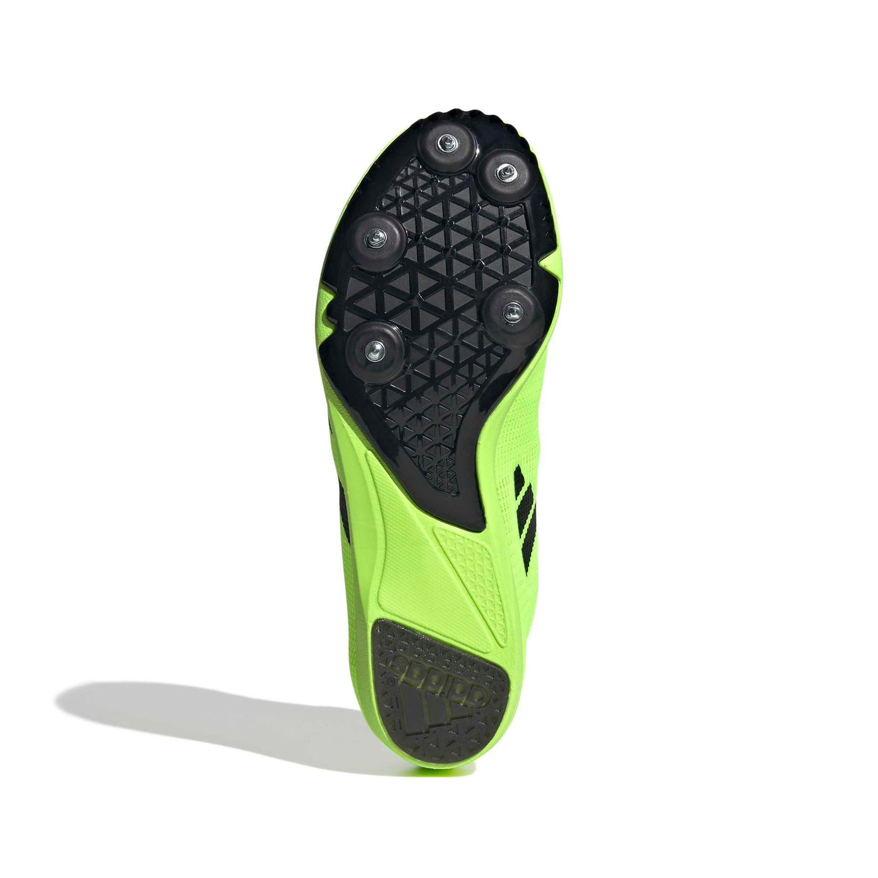 Adidas Allroundstar Kids Running Spikes: Lemon/Black/Silver