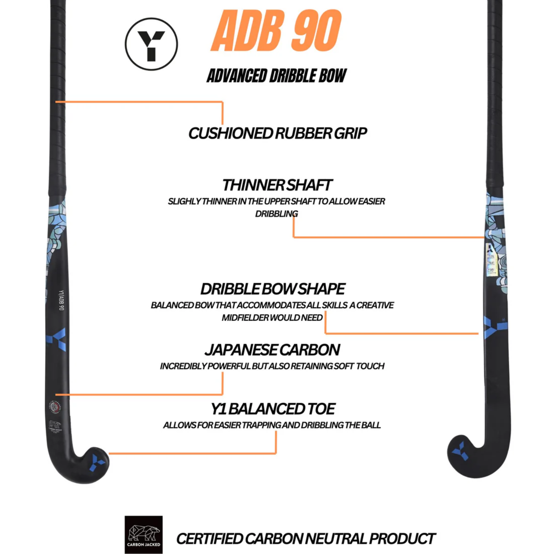 Y1 ADB 90 Hockey Stick 2024