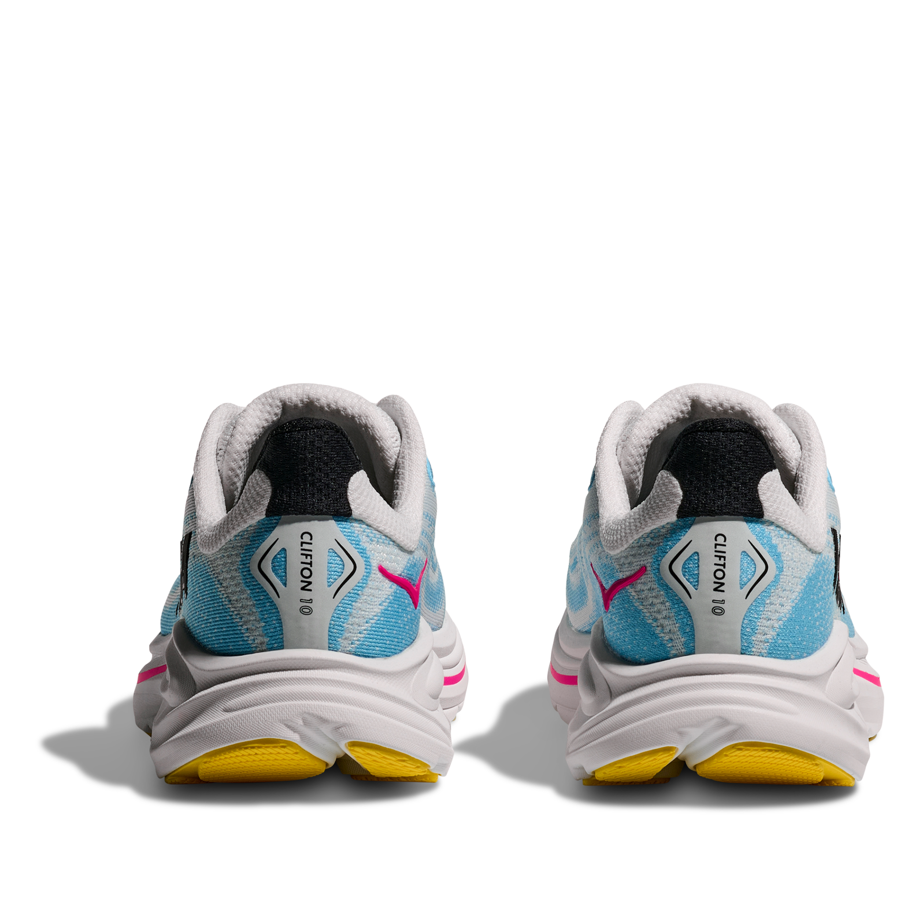 Hoka Clifton 10 Junior Running Shoes: Frost/Soaring Blue