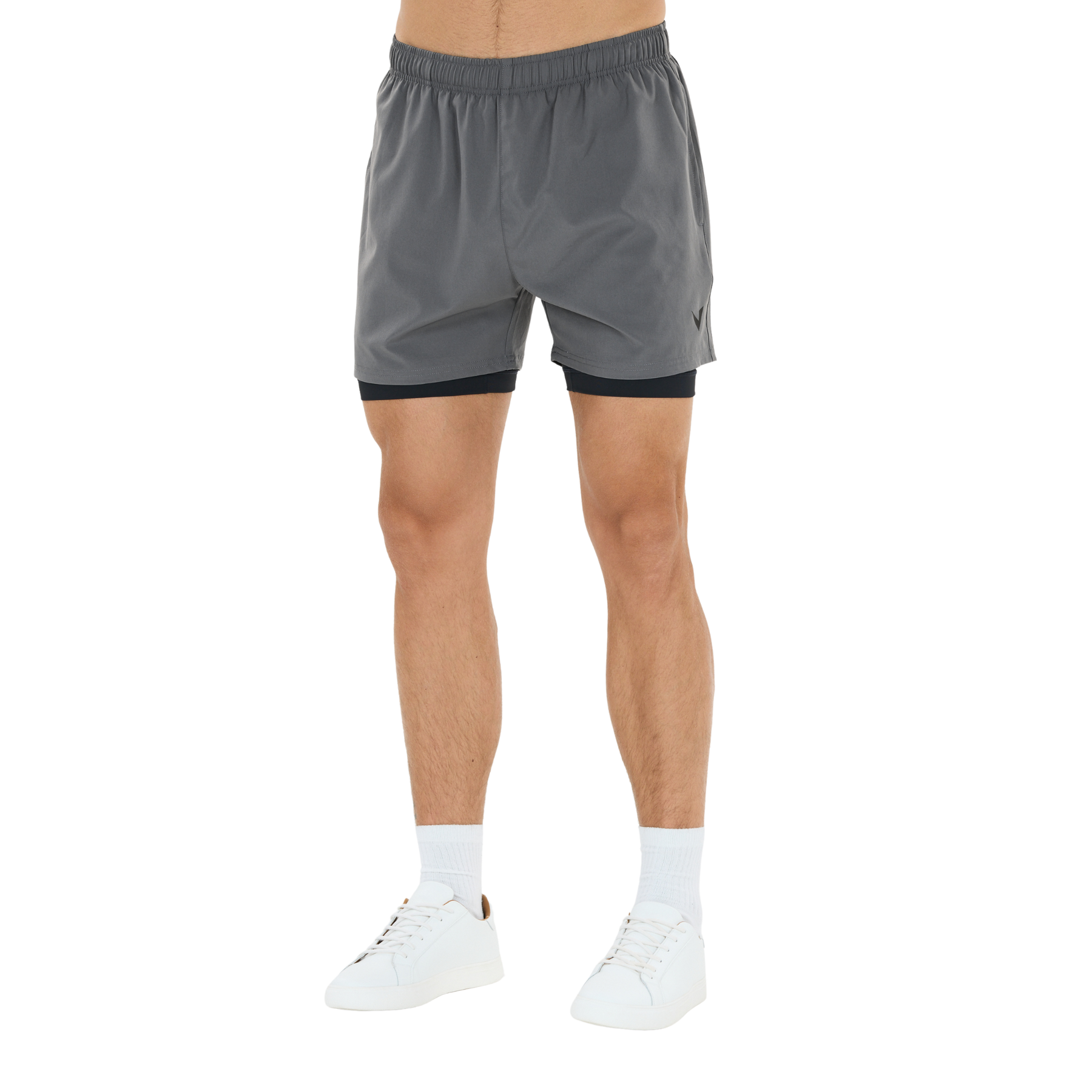 Virtus Men's Zayne 2 in 1 Running Shorts: Turbulance