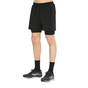 Virtus Men's V2 Dylan 2-in-1 Stretch Shorts: Black