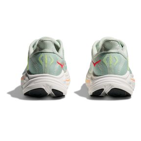 Hoka Clifton 10 Women's Running Shoes: Sea Glass/Neon Flame