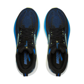 Brooks Glycerin 22 Mens Running Shoes: Black/Cobalt/Neo Yellow