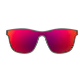 Goodr Voight Sunglasses Rose Reflective Polarised Lenses: Grey Frame