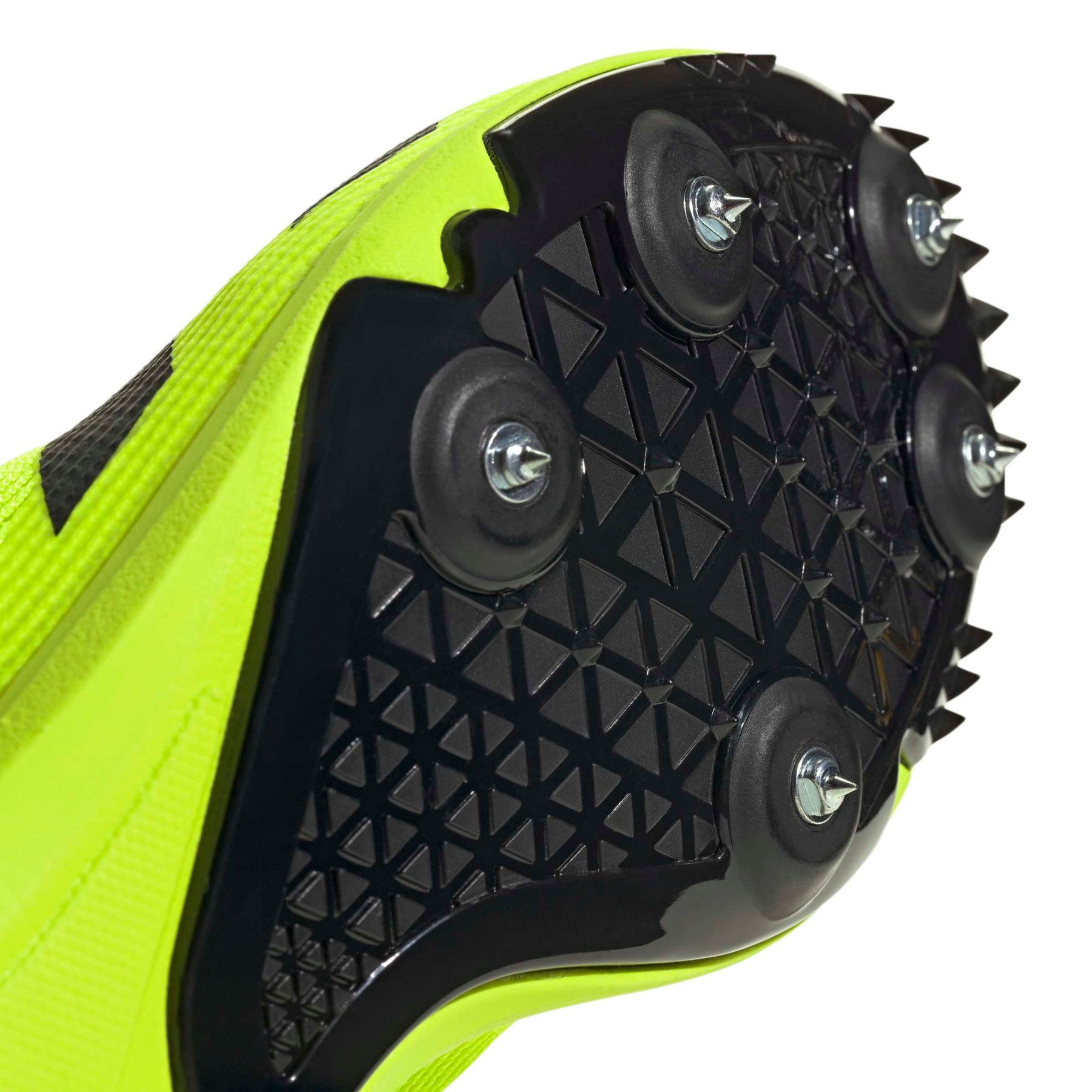 Adidas Allroundstar Kids Running Spikes: Lemon/Black/Silver