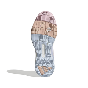 Adidas Netcourt Elite Netball Shoes: White/Pink