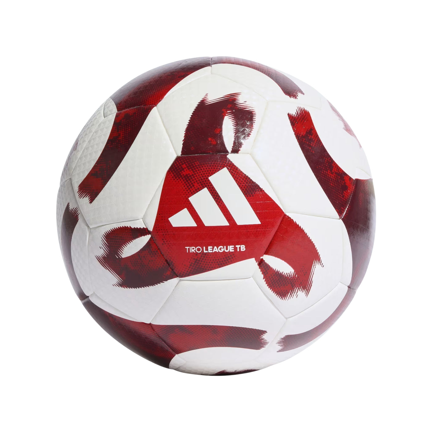 Adidas Tiro League TB Football: White/College Burgundy/College Red