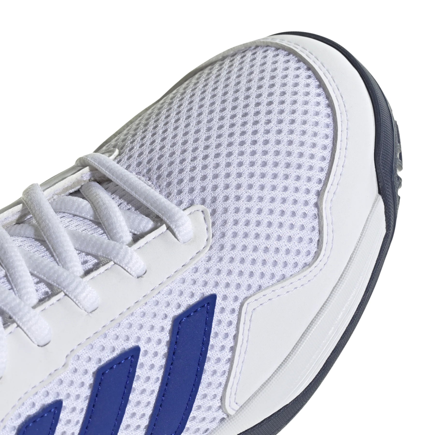 Adidas Gamespec Junior Tennis Shoes: White/Blue