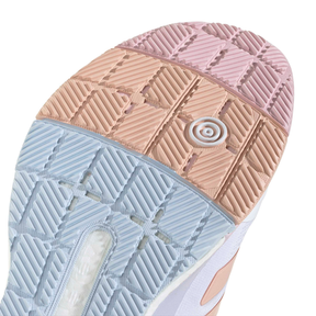Adidas Netcourt Elite Netball Shoes: White/Pink