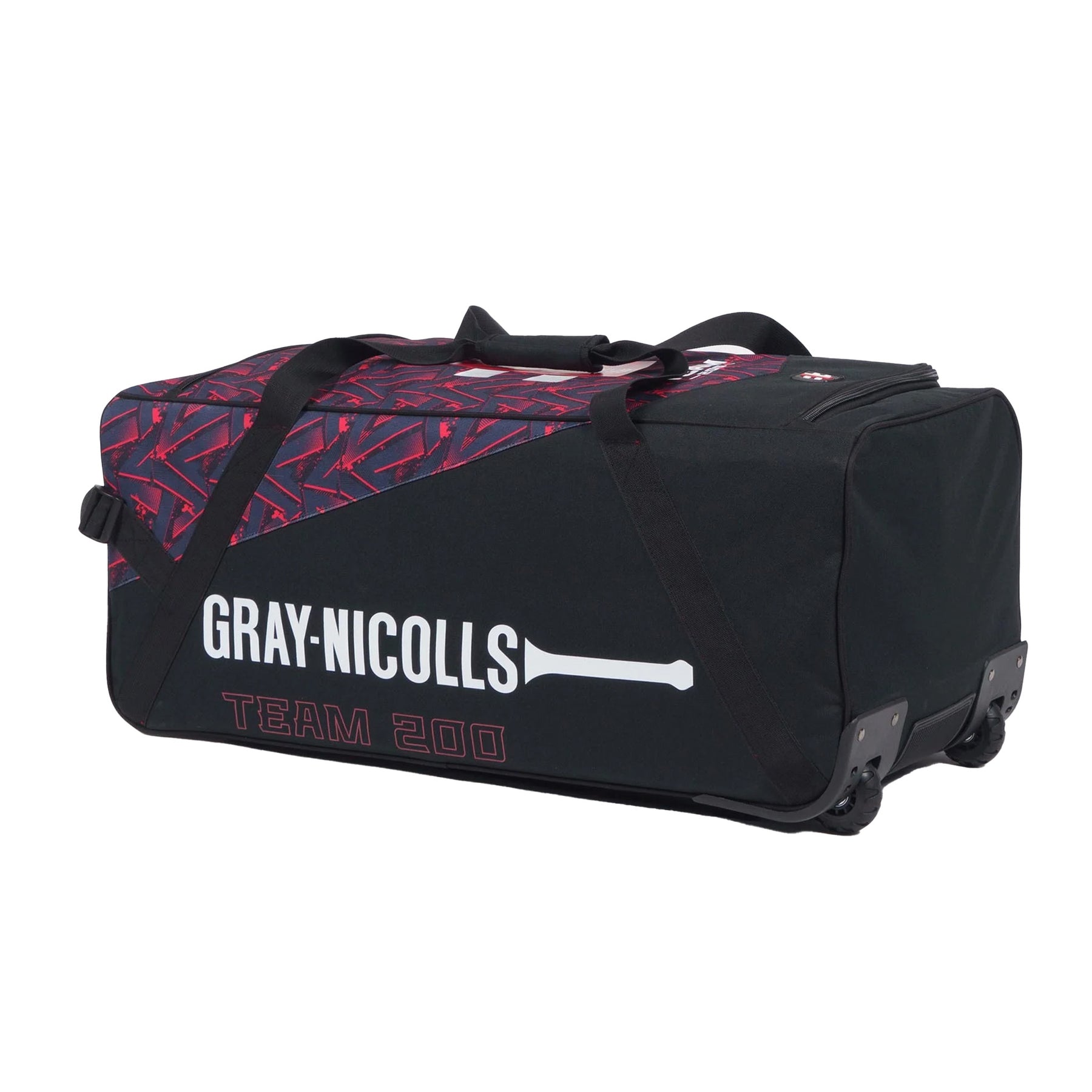Gray Nicolls Team 200 Wheelie Cricket Bag: Black/Red