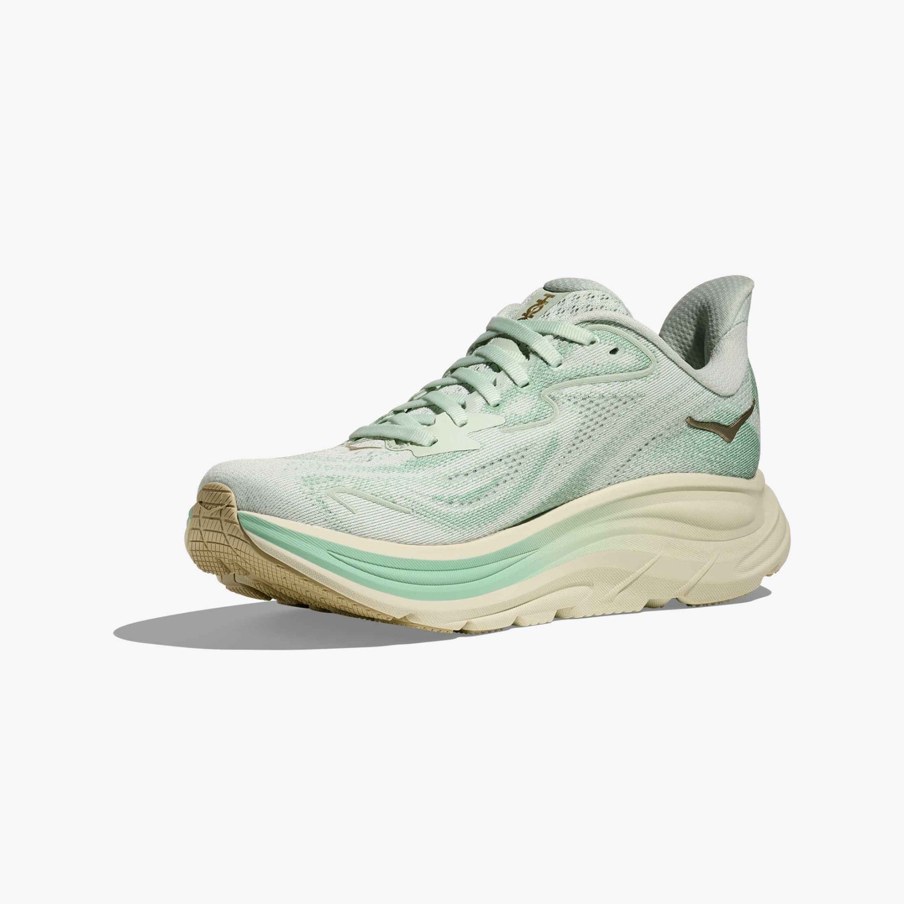 Hoka Clifton 10 Womens Running Shoes: Sea Glass/Jadeite