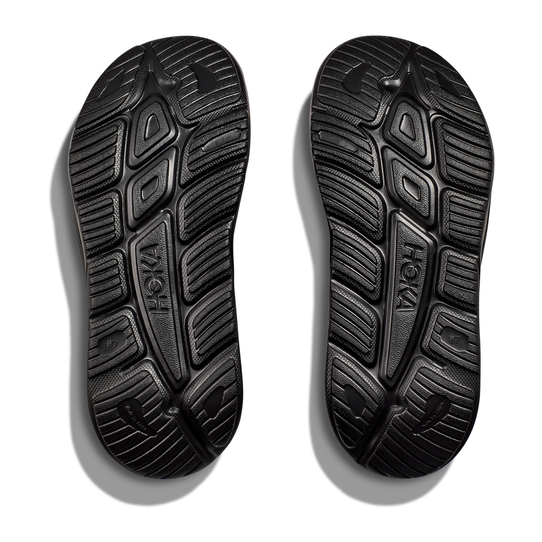 Hoka Ora Athletic Slides: Black/White