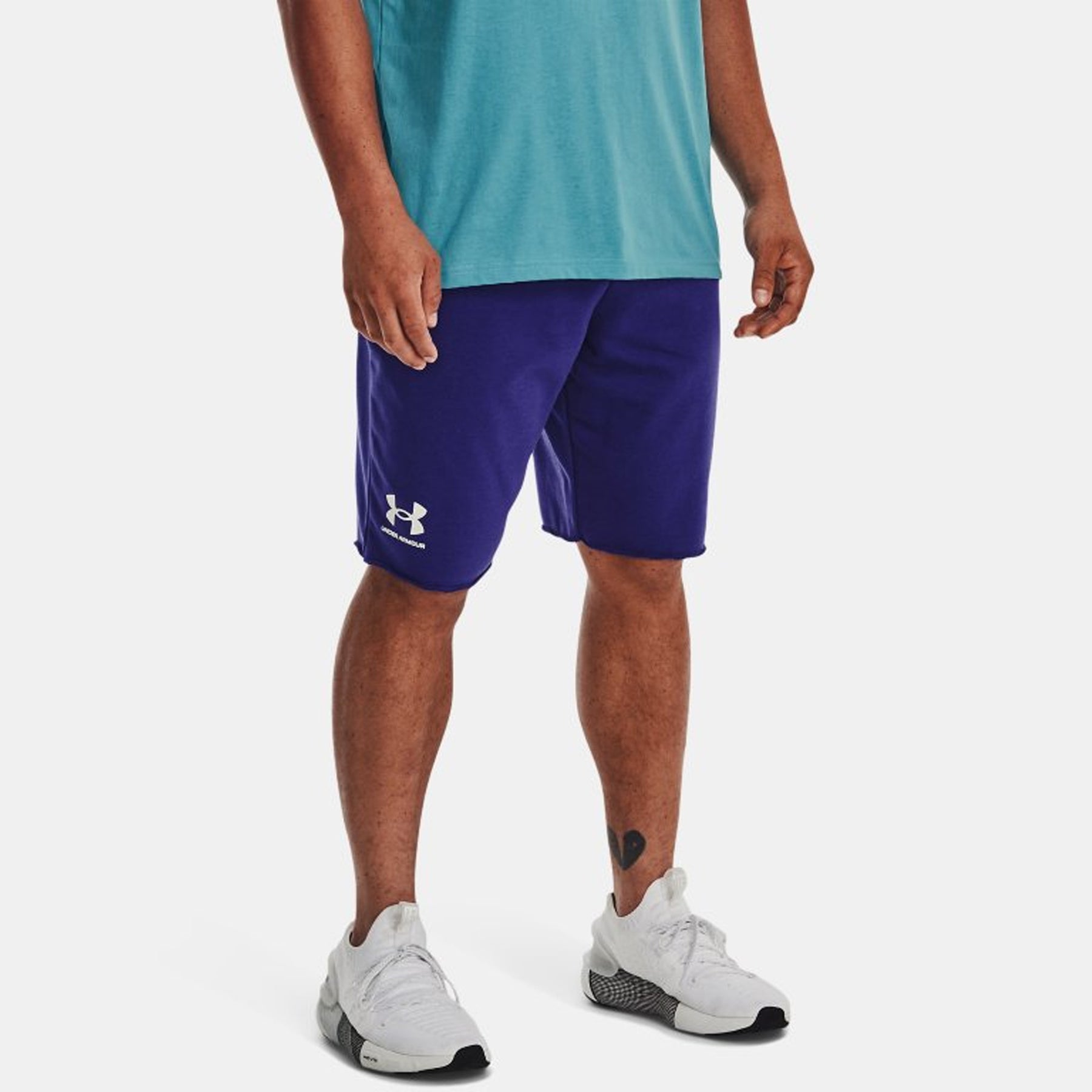 Under Armour Men's Rival Terry Shorts: Sonar Blue