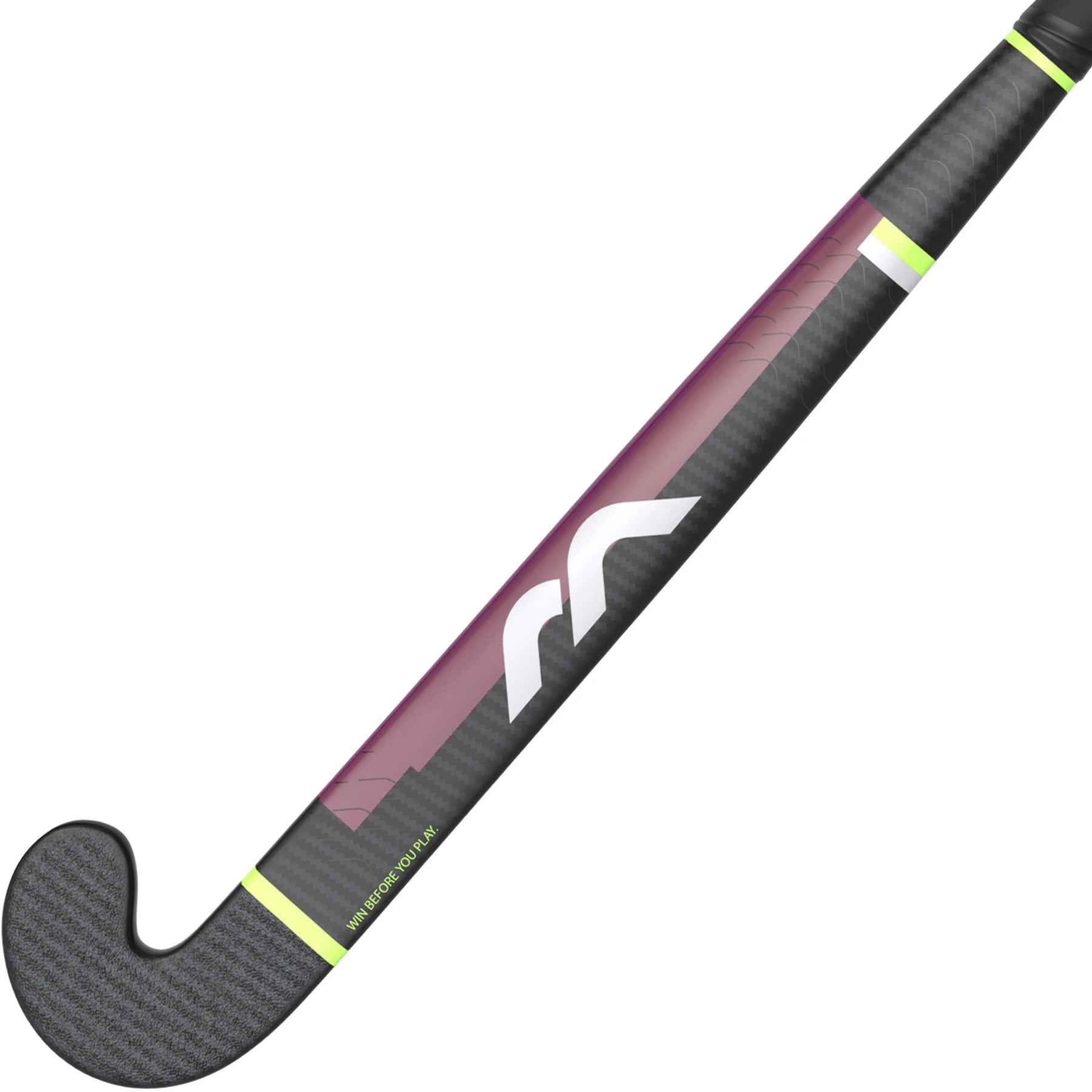 Mercian Elite CF95 Pro Hockey Stick: Carbon/Red Irridescent