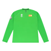 Wimbledon HC TA Keeper Tee Long Sleeve: Fluo Green