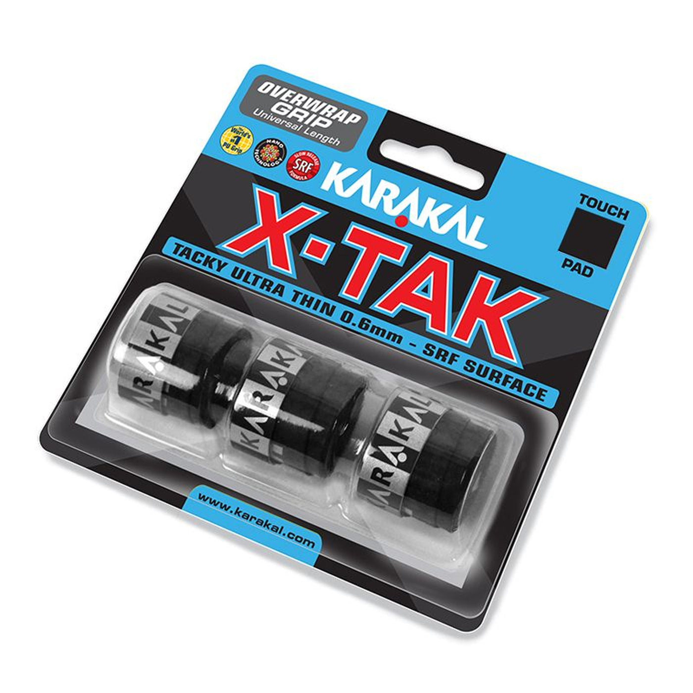 Karakal X-TAK Overwrap Grip: White