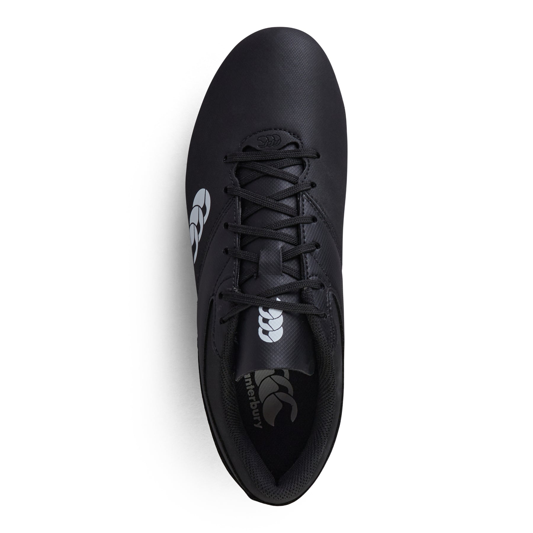 Canterbury Junior Phoenix Raze Soft Ground Rugby Boots: Black/White