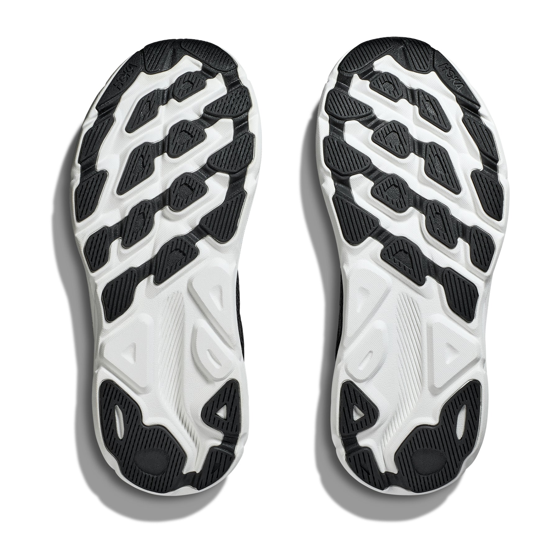 Hoka Clifton 9 Womens Running Shoes: Black/White