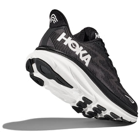 Hoka Clifton 9 Womens Running Shoes: Black/White