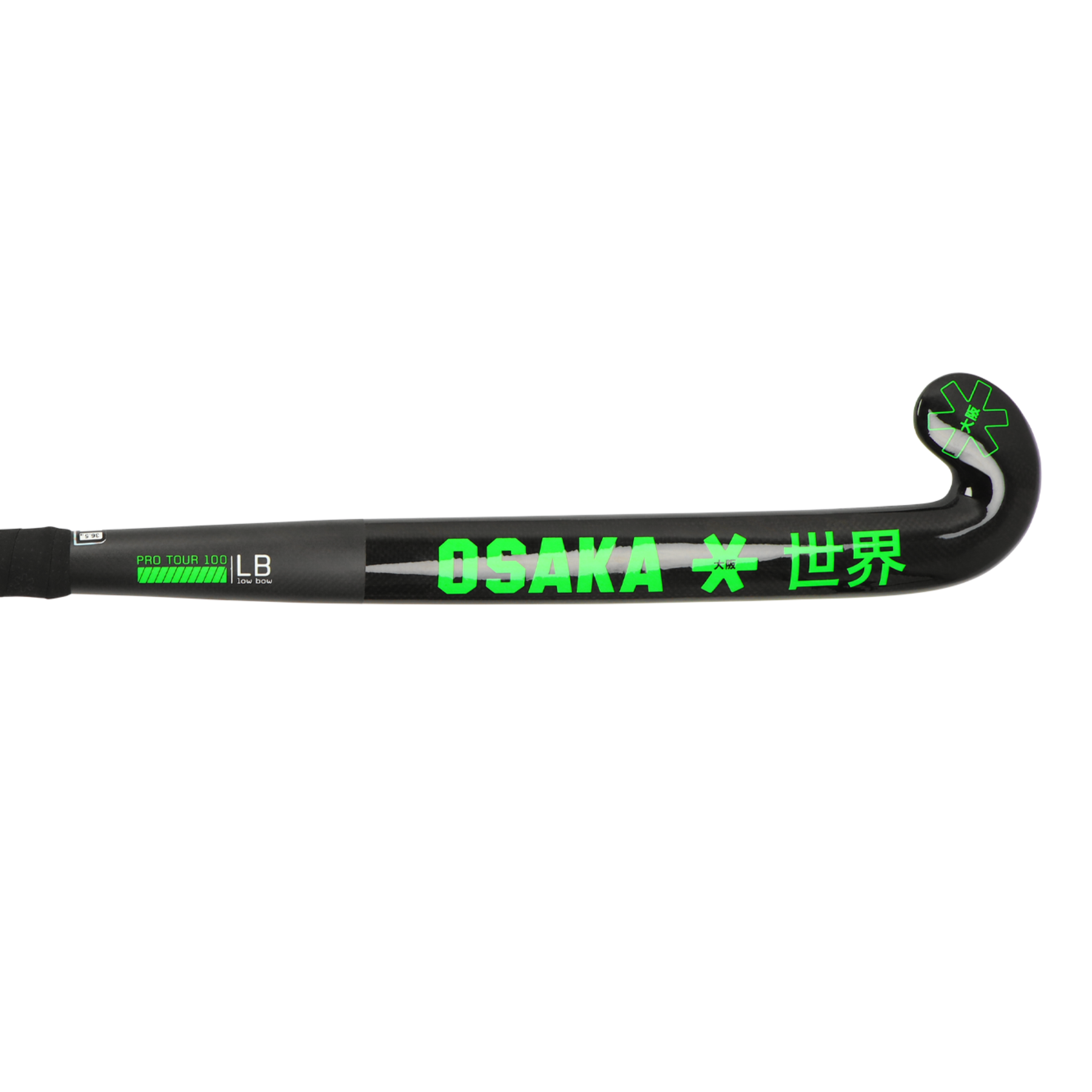 Osaka Pro Tour 100 2.0 Low Bow Hockey Stick: Iconic Black