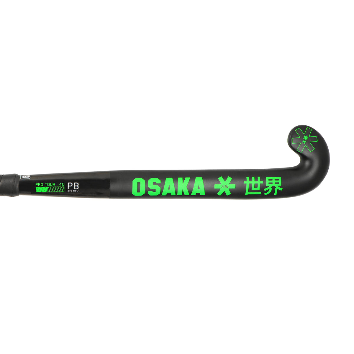 Osaka Pro Tour 40 2.0 Pro Bow Hockey Stick 2023: Iconic Black