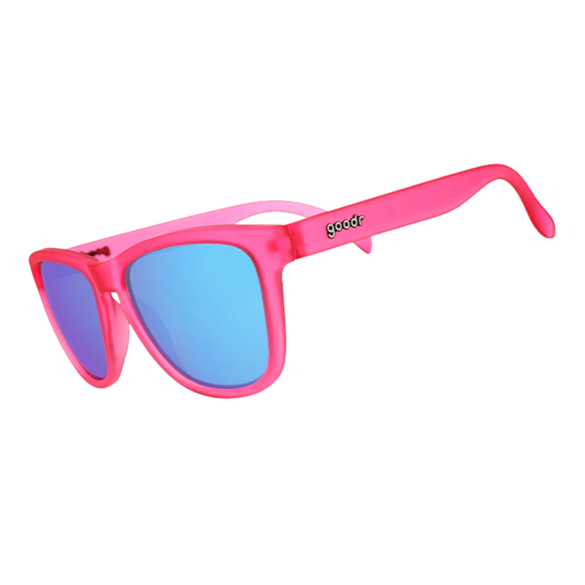 Goodr Flamingos On A Booze Cruise  Sunglasses Blue Polarised Lenses: Pink Frame