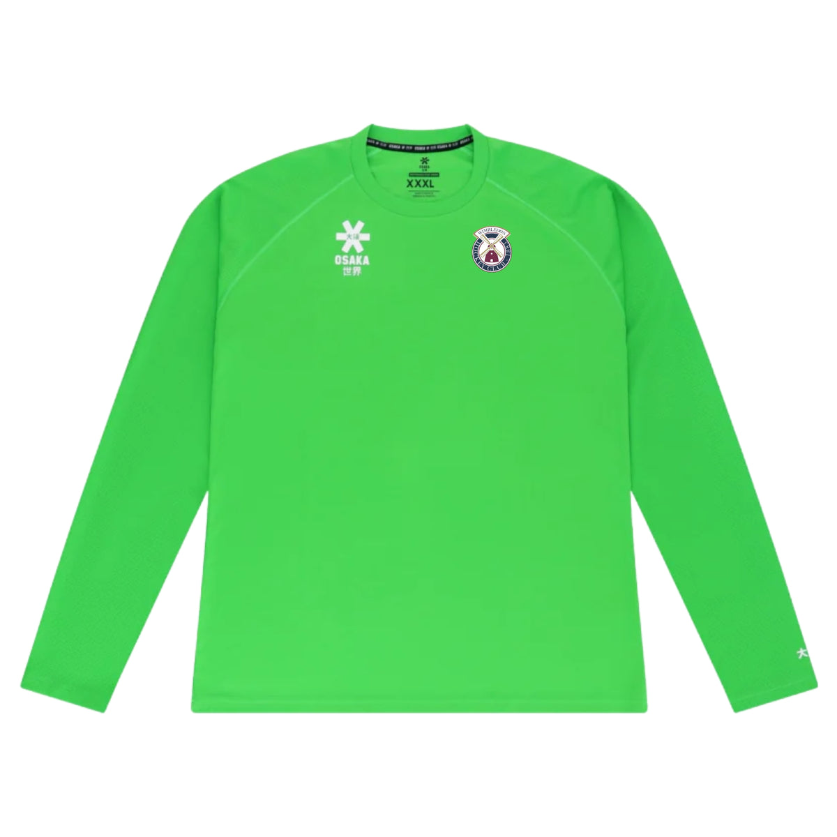Wimbledon HC Unisex Osaka Keeper Tee Long Sleeve: Fluo Green