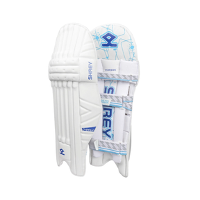 Shrey Chroma Cricket Legguard: Royal Blue/White