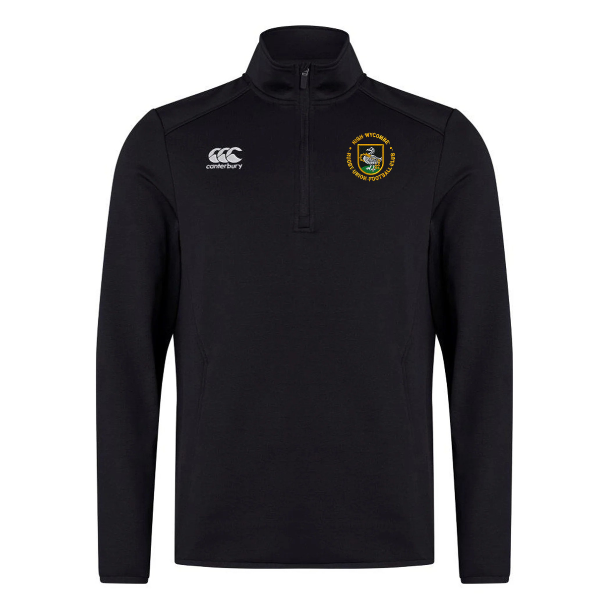 High Wycombe RFC Canterbury Mens Club Qtr Zip Midlayer: Black
