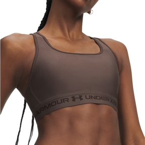 Under Armour Crossback Mid Women's Sports Bra: Peppercorn/Kona Brown