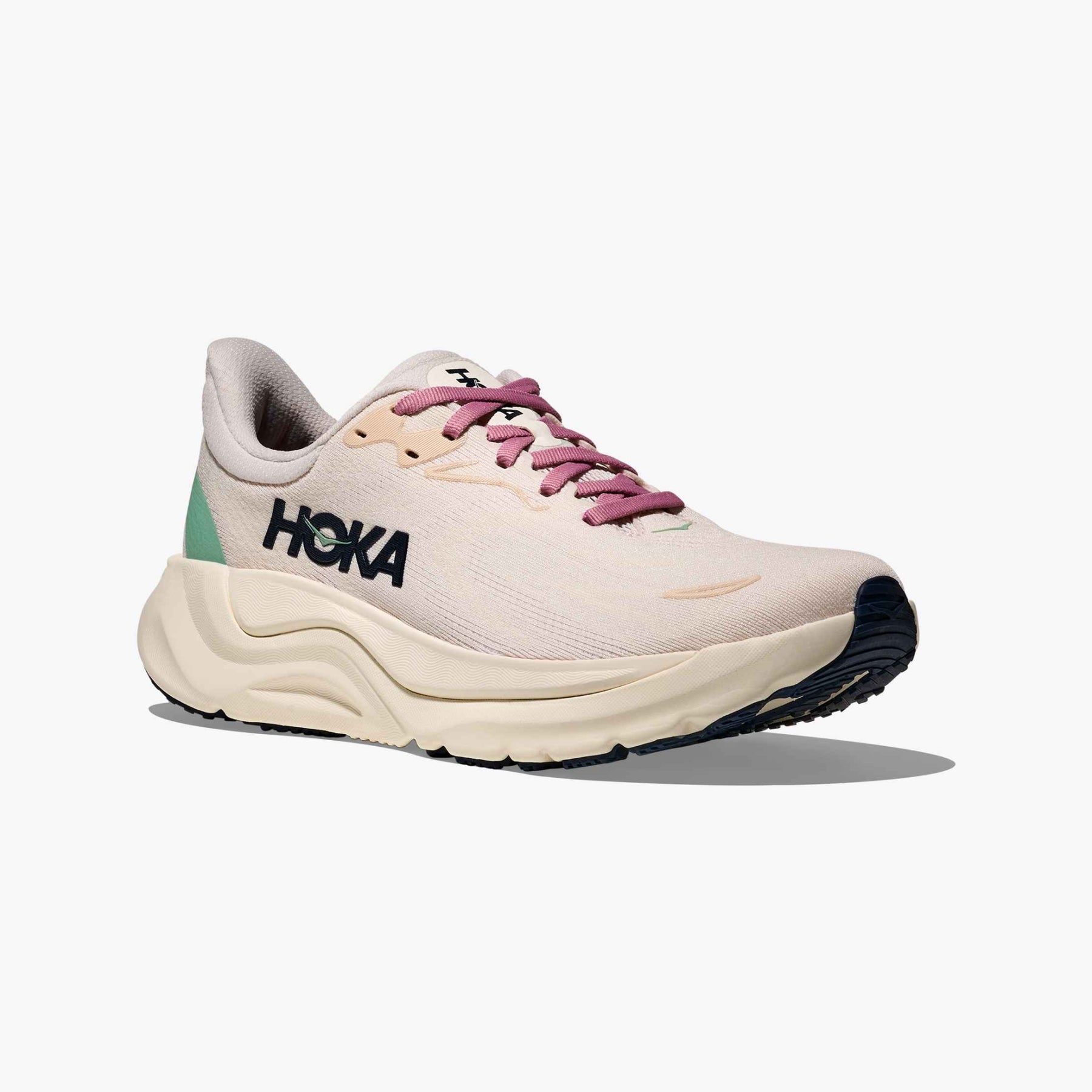 Hoka Arahi 8 Women's Running Shoes: Rose Cream/Alabaster