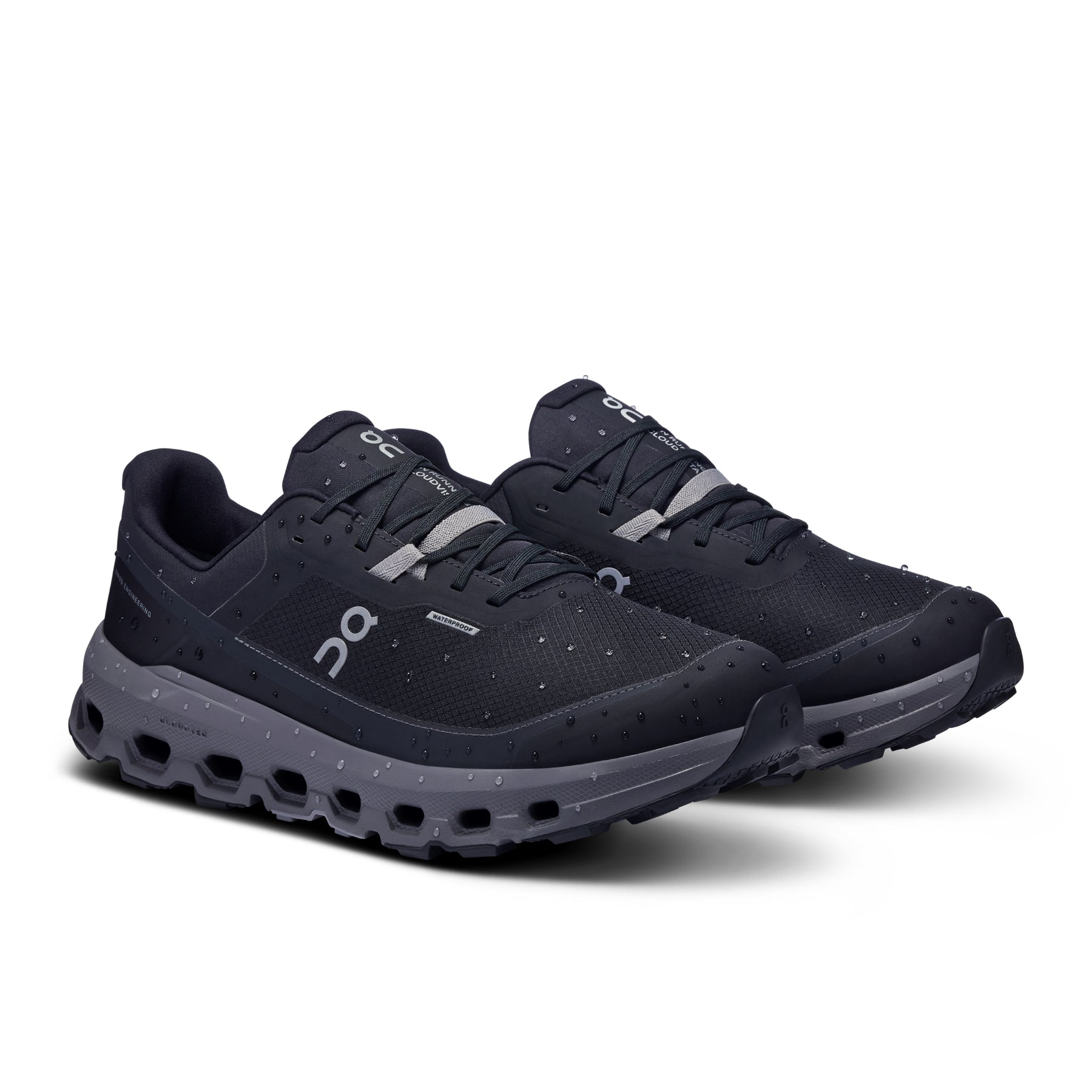 On Cloudvista 2 Waterproof Mens Trail Shoes: Black/Eclipse