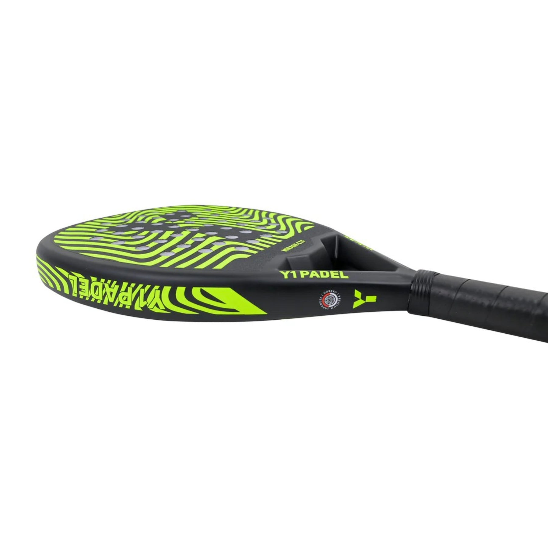 Y1 Mirage Padel Racket: Black/Yellow