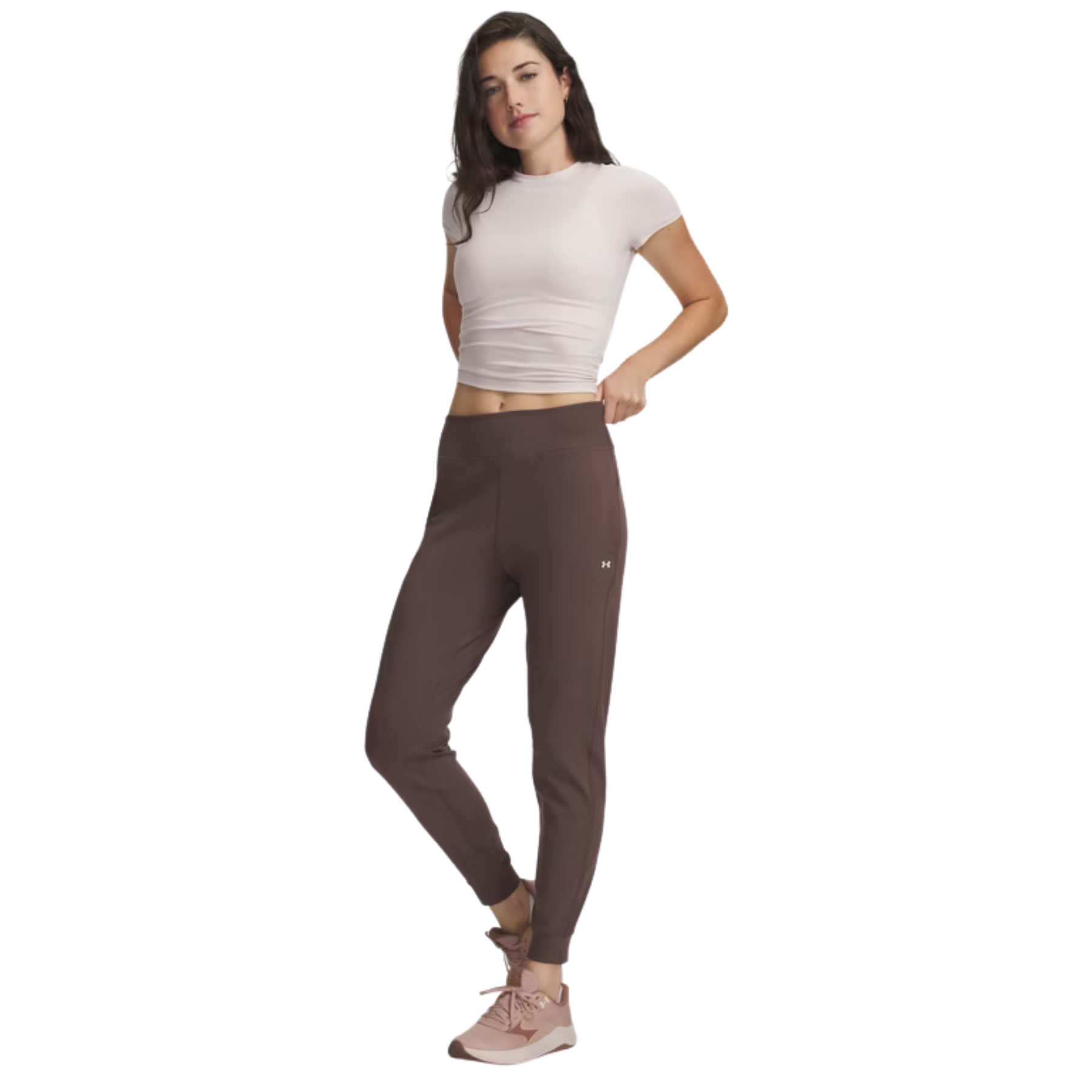 Under Armour Motion Women's Joggers: Peppercorn/White