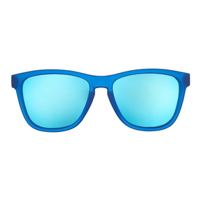 Goodr Falkors's Fever Dream Sunglasses Blue Polarised Lenses: Blue Frame