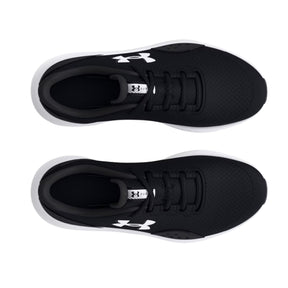 Under Armour Surge 4 Kids School Running Shoes: Black/Anthracite/White