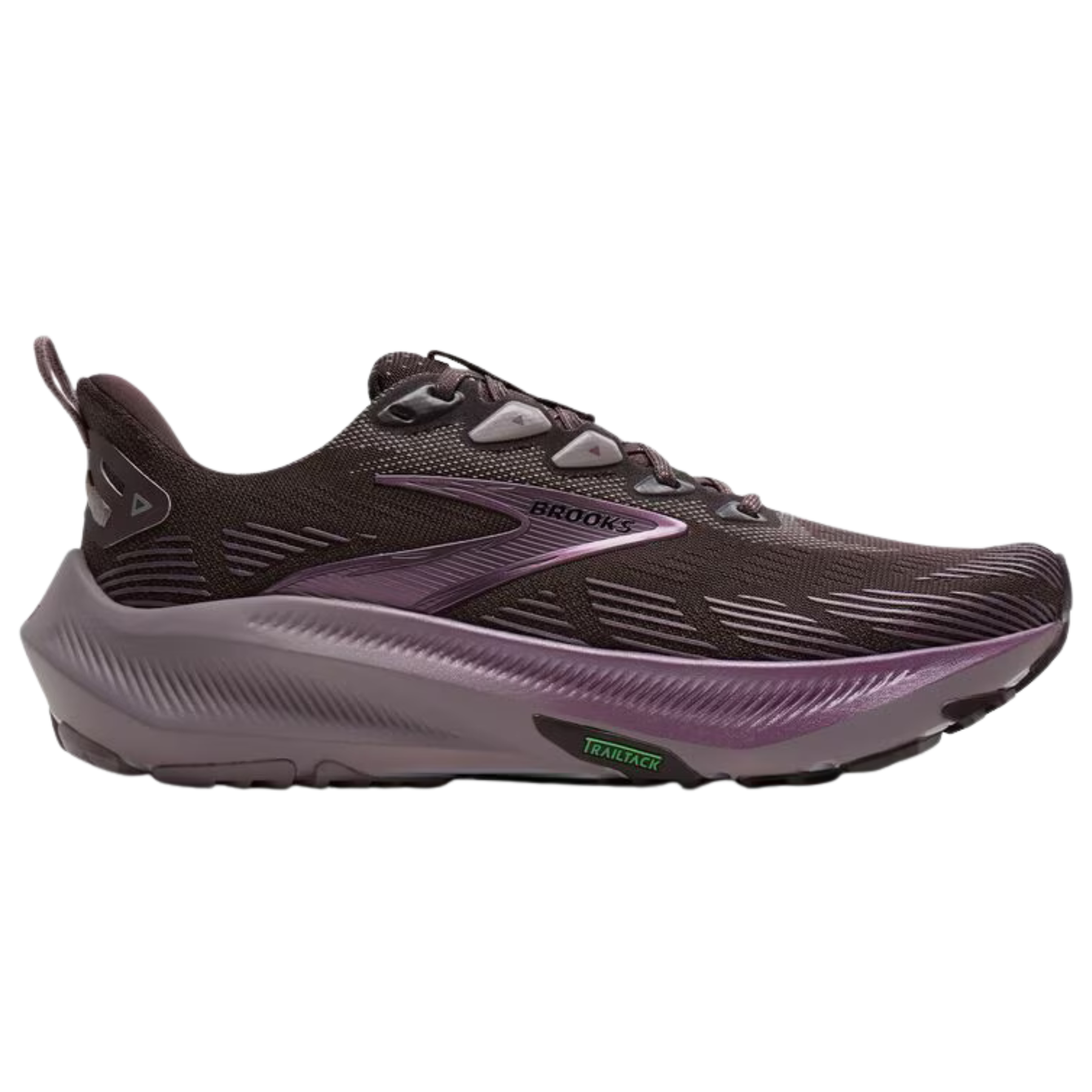 Brooks Ghost Trail Women's Running Shoes: Raisin/Purple/Metallic