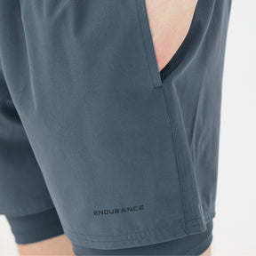 Endurance Kros 2in1 Shorts: Orion Blue