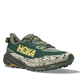 Hoka Speedgoat 6 Men's Wide Running Shoes: Fern/Asphalt Grey