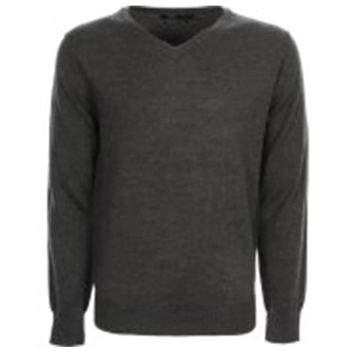 V Neck Sweater Cotton Acrylic: Grey