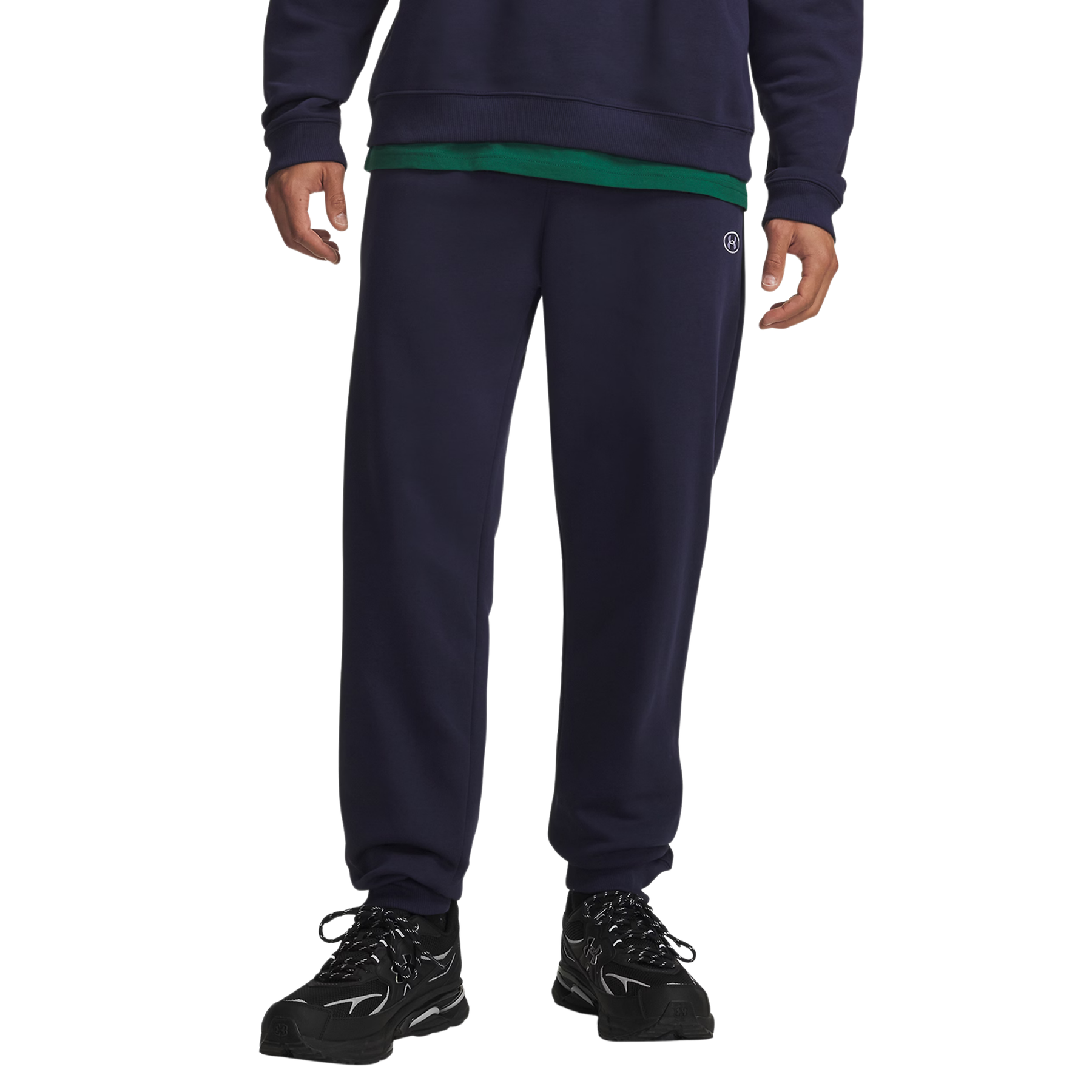 Under Armour Men's Rival Fleece Joggers: Midnight Navy/White