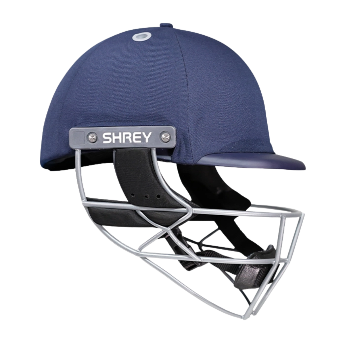 Shrey Elite Pro Stainless Steel Cricket Helmet With Fixed Visor: Navy
