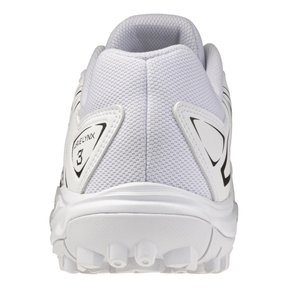 Mizuno Wave Lynx 3 Astro Hockey Shoes: White/Black