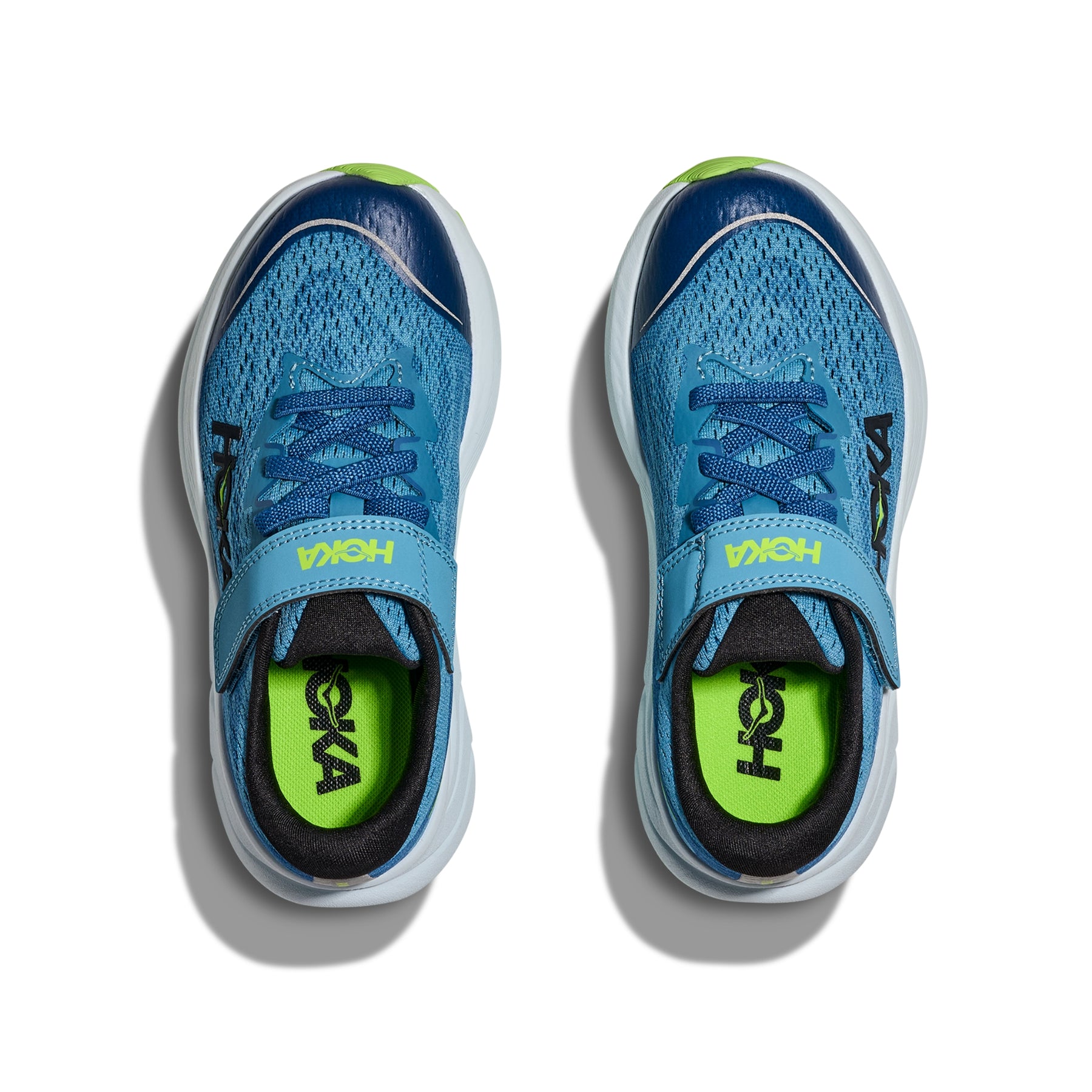 Hoka Rincon 4 Kids Running Shoes: Foggy Night/Alpine Blue